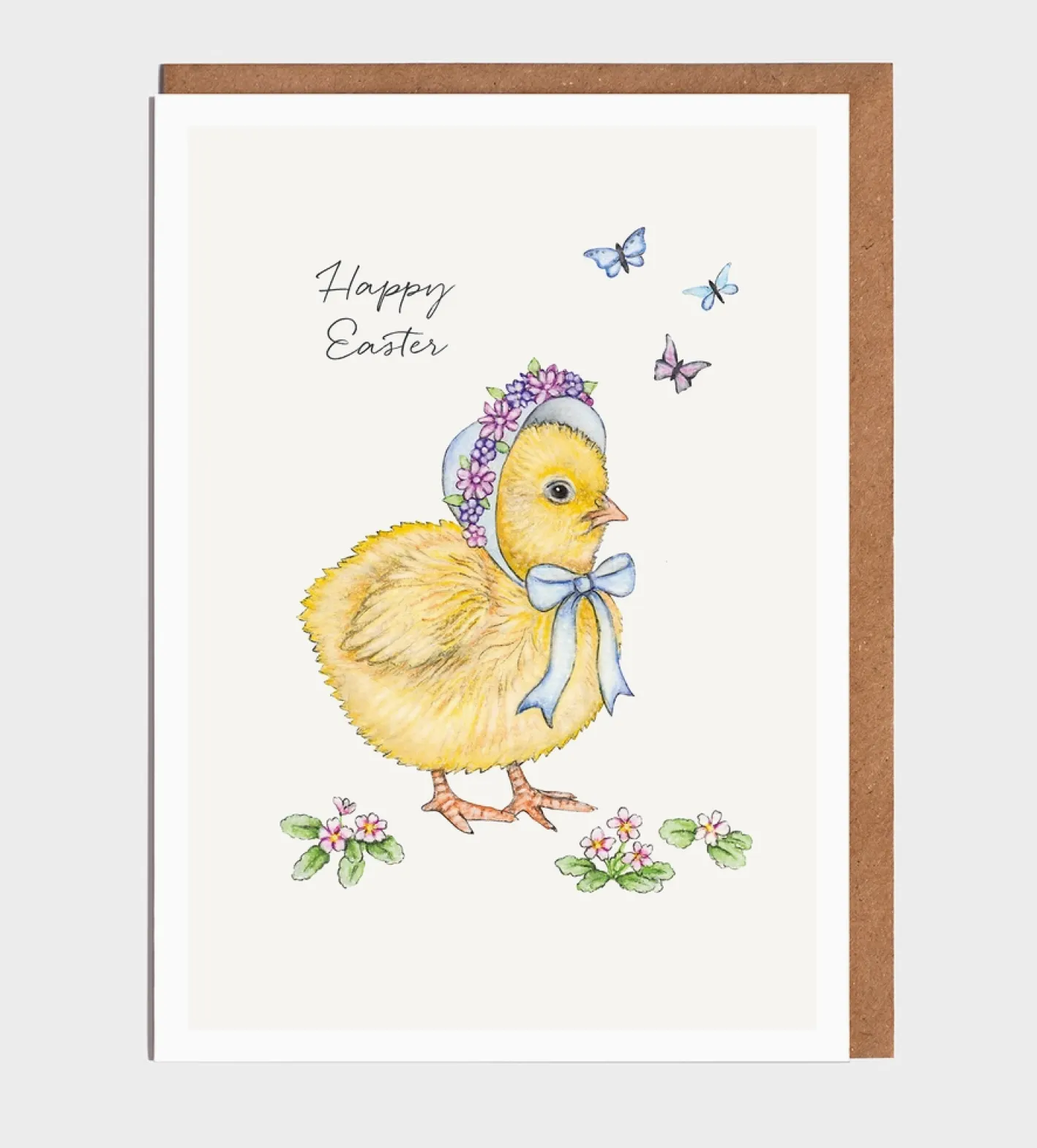 Lottie Murphy Chick in a Bonnet Easter Card