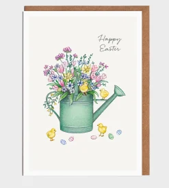 Lottie Murphy Chicks and Watering Can Easter Card