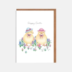 Lottie Murphy Chicks in Hats Easter Card