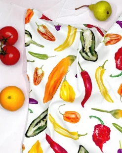 Corinne Alexander Chili Tea Towel by