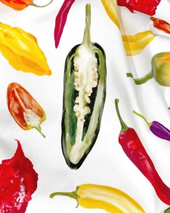 Corinne Alexander Chili Tea Towel by