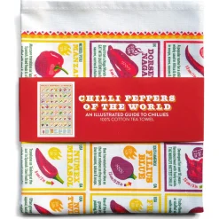 Stuart Gardiner Chilli Peppers of the World Tea Towel by