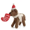 Amica Felt Chocolate Labrador with Stocking Felt Decoration