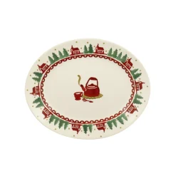Emma Bridgewater Christmas Cabin Small Oval Platter