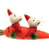 Amica Felt Christmas Carrot Car with Mice Felt Decoration
