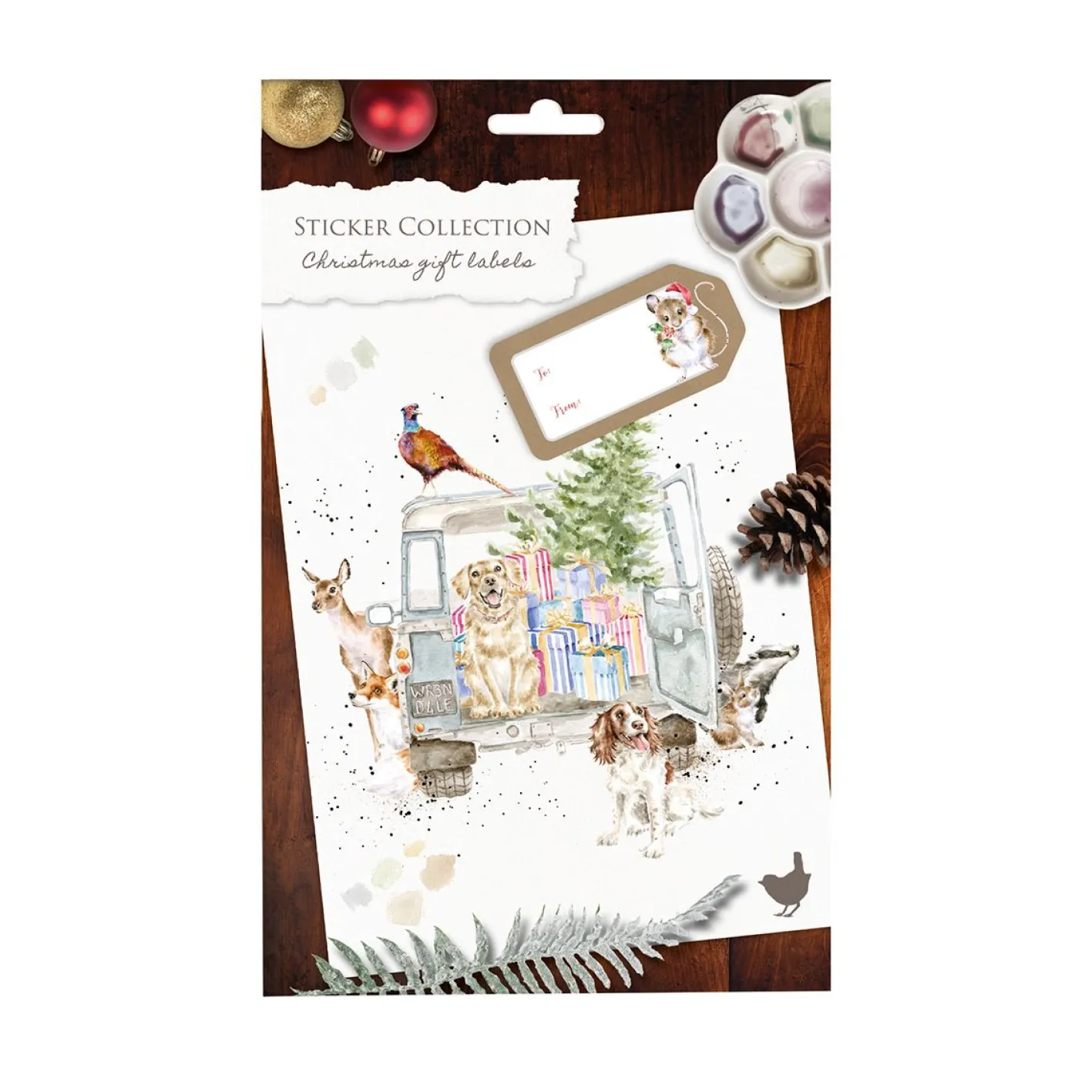 Wrendale Designs Christmas Gift Label Stickers