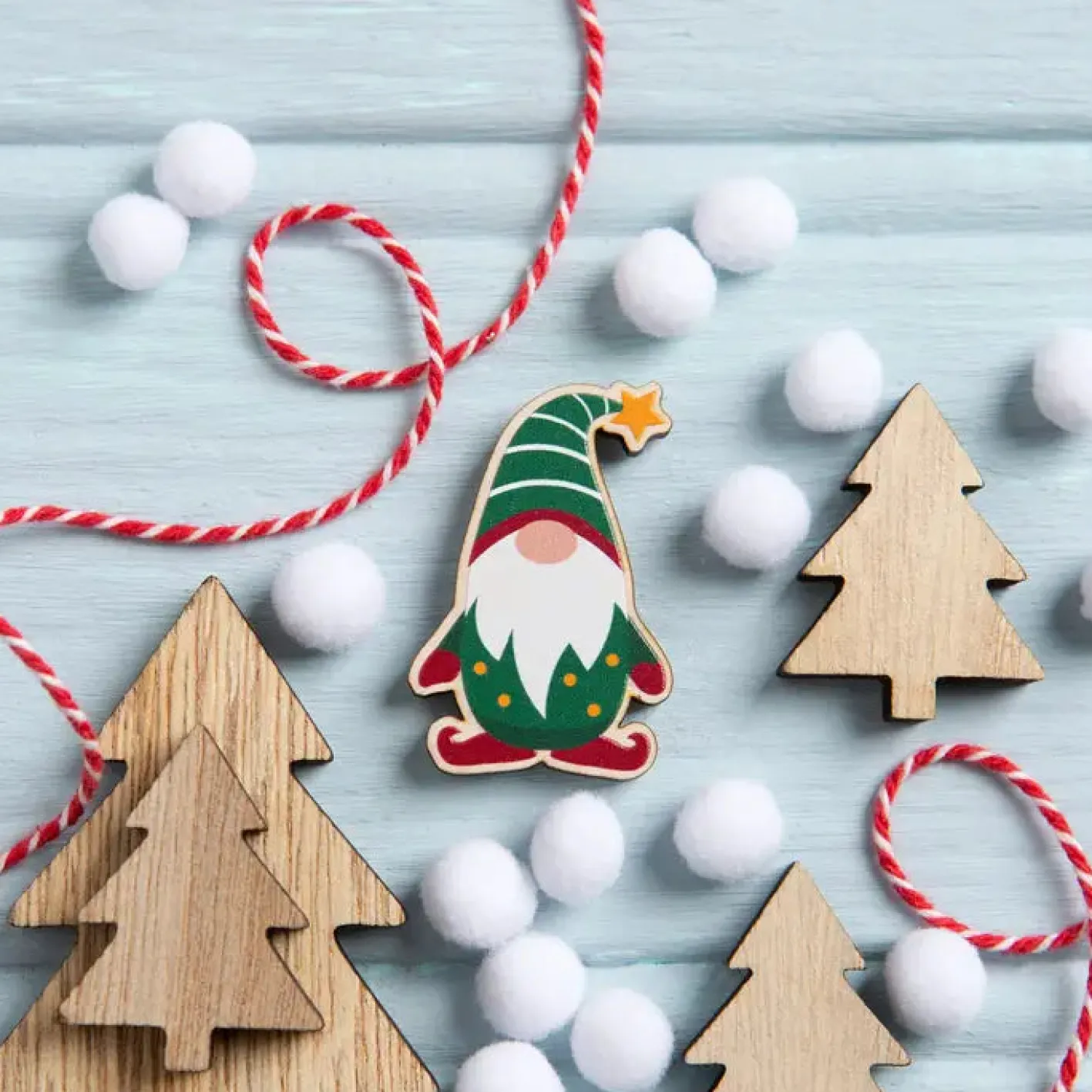 Hawthorn Handmade Christmas Gnome Magnetic Needle Holder