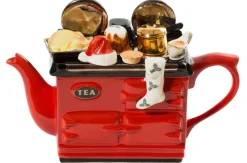 Ceramic Inspirations Christmas Large Aga Teapot - Red