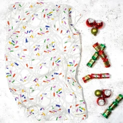Corinne Alexander Christmas Lights Tea Towel by