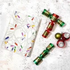 Corinne Alexander Christmas Lights Tea Towel by