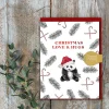 Toasted Crumpet Christmas Love & Hugs Greetings Card