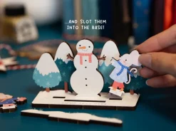 Dapple & Dot Christmas Mice & Snowman Pop Out Card