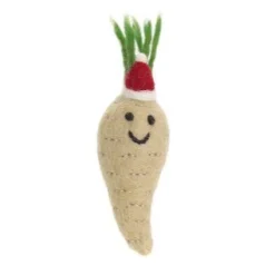 Amica Felt Christmas Parsnip with Hat Felt Decoration