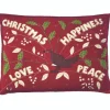 Jan Constantine Christmas Robin Pillow - Red