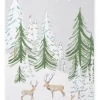 Sophie Allport Christmas Stags Scene Tea Towel