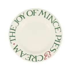 Emma Bridgewater Christmas Toast Joy of Mince Pies 8 1/2 inch plate