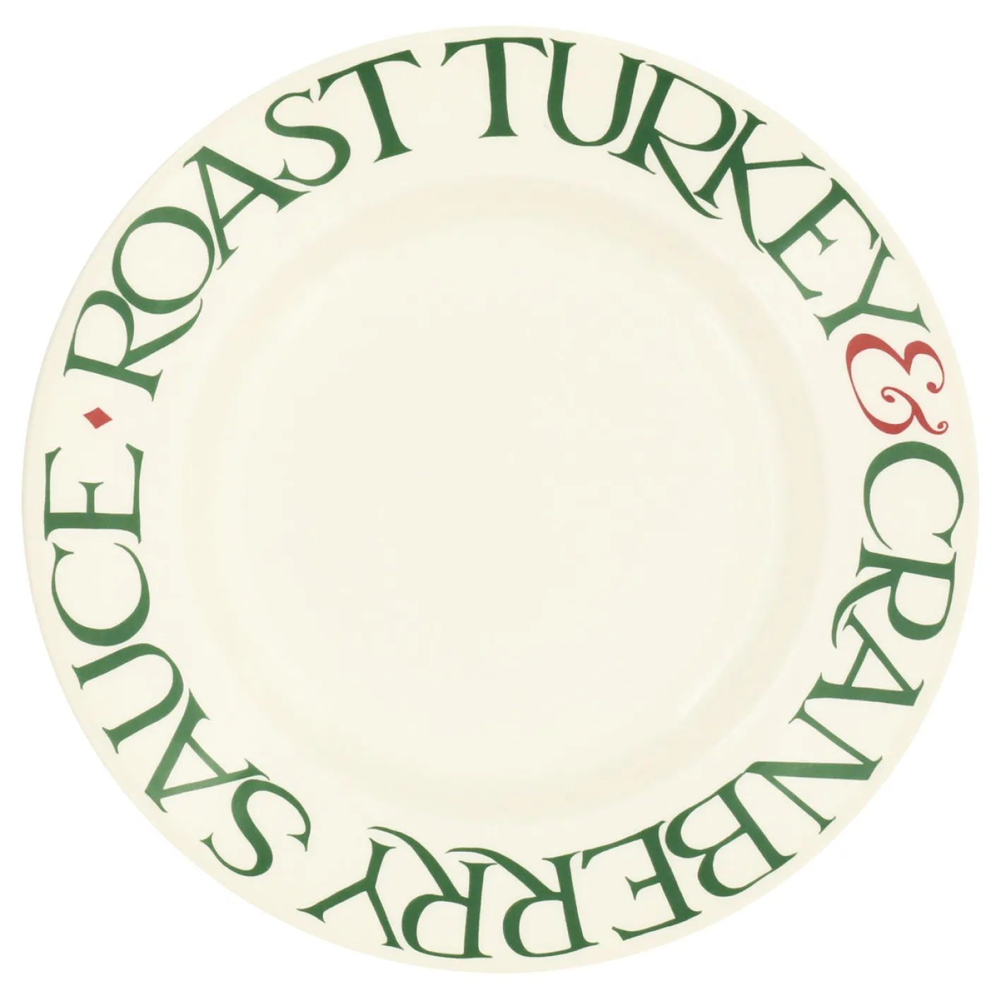 Emma Bridgewater Christmas Toast Roast Turkey 10 1/2 inch Plate