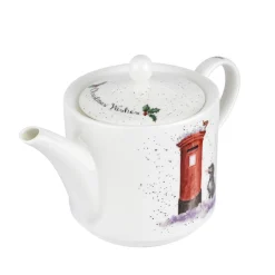 Wrendale Designs 'Christmas Wishes' Fine Bone China Teapot