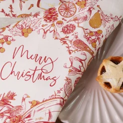 Victoria Eggs Christmas Wreath Napkins - Set of 4