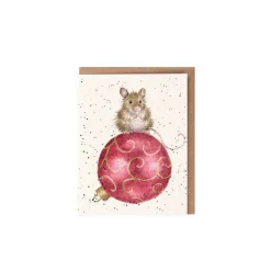 Wrendale Designs 'Christmouse' Mouse Bauble Gift Enclosure Card