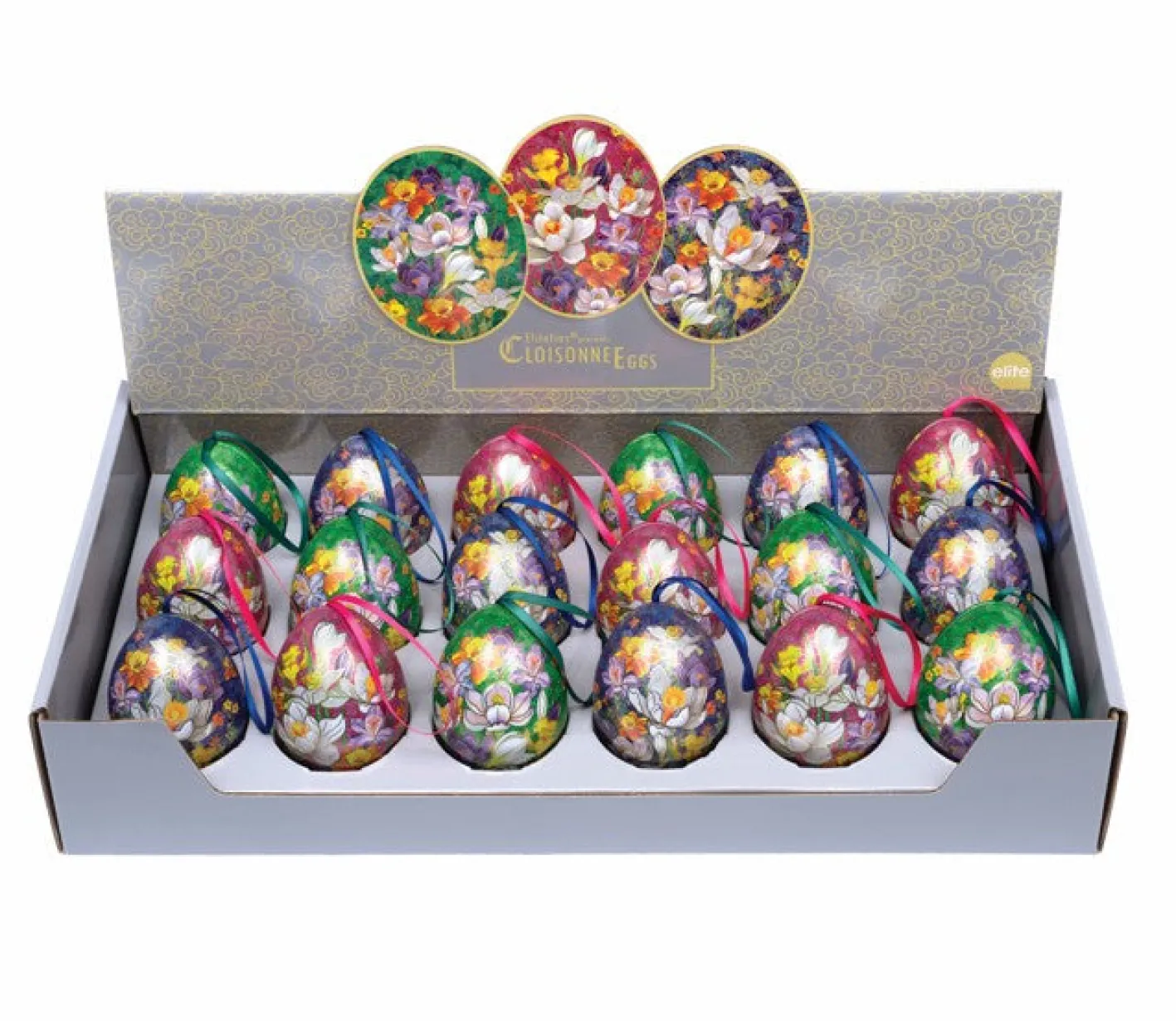 Elite Tins Cloisonne Mini Tin Easter Eggs