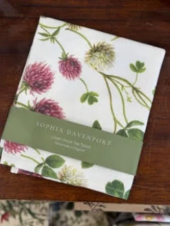 Sophia Davenport Clover Linen Union Tea Towel