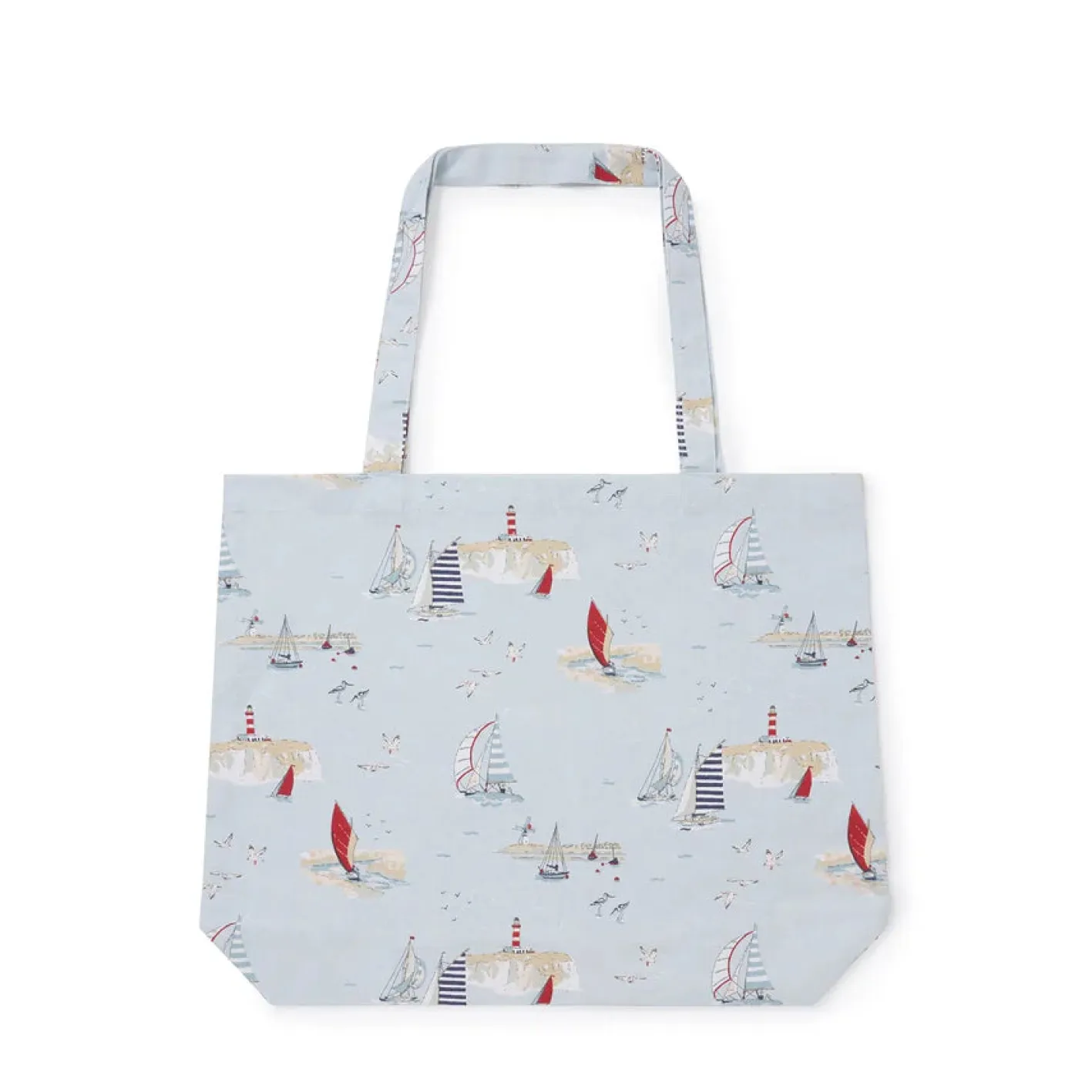 Sophie Allport Coastal Boats Cotton Tote Bag