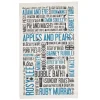 Victoria Eggs Cockney Rhyming Slang Tea Towel