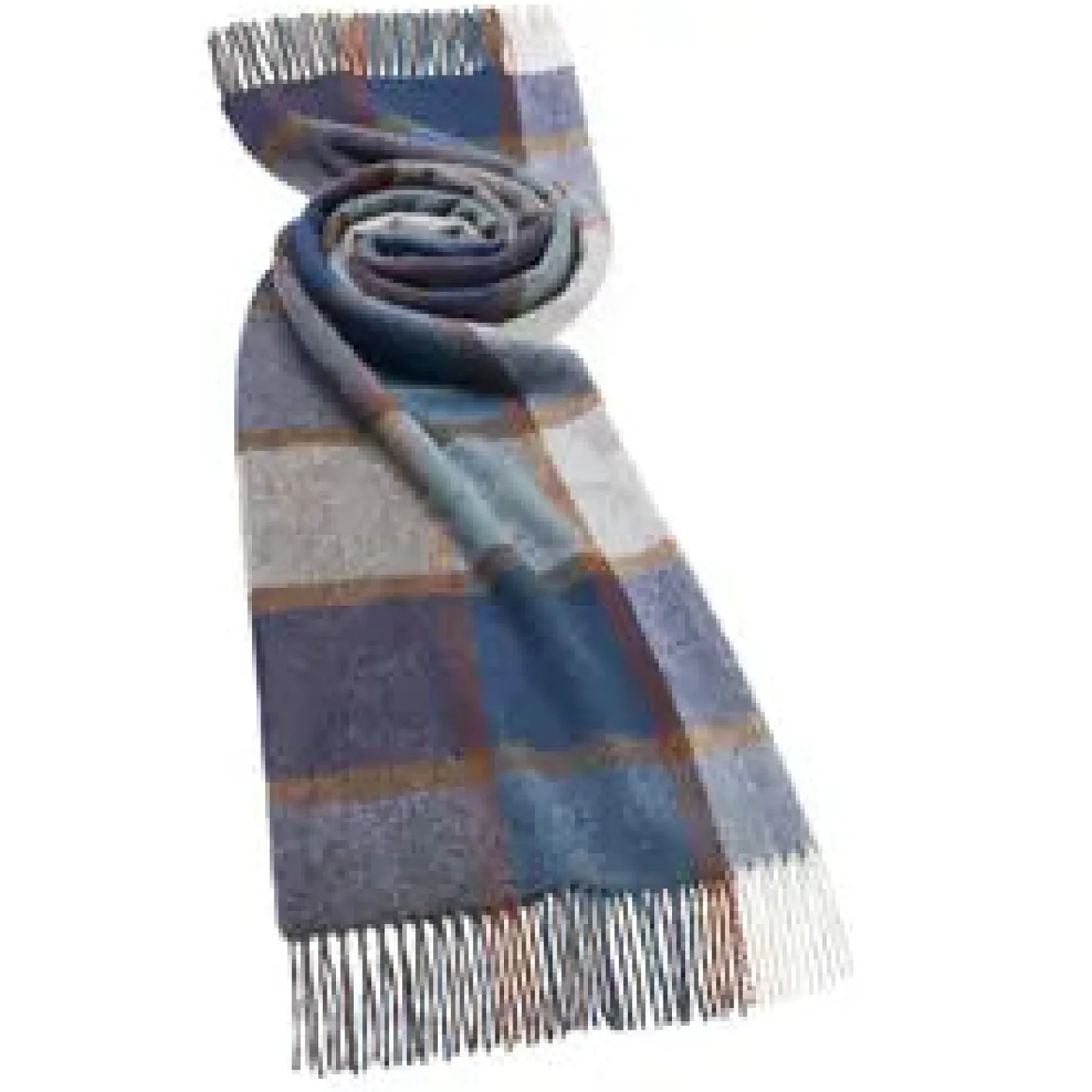 Bronte Moon Collection B Pateley Blue Merino Lambswool Wrap