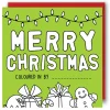 Yeti Color In Christmas Card - Merry Christmas