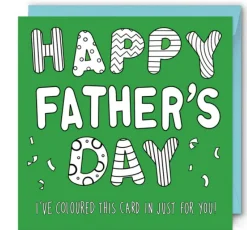 Yeti Colouring In "Happy Father's Day" Card