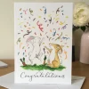 Ellie Hooi Illustration Congratulations Bunnies Greeting Card