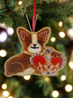 Tinker Tailor Corgi with Crown Decoration by London
