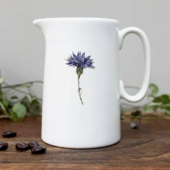 Toasted Crumpet Cornflower Bone China Half Pint Jug