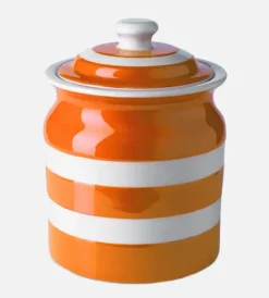 Cornishware Orange Large Storage Jar 168cl