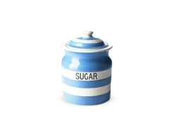 Cornishware Sugar Storage Jar-- Blue