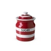 Cornishware Sugar Storage Jar-- Red