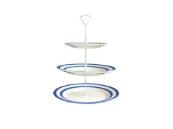 Cornishware Three-Tier Cake Stand