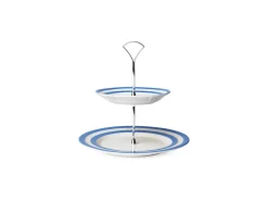 Cornishware Two-Tier Cake Stand