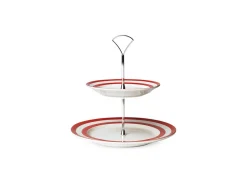Cornishware Two-Tier Cake Stand