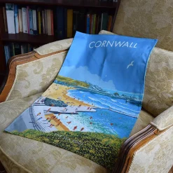 Town Towels Cornwall - Bude Sea Pool Tea Towel