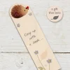 Ginger Betty Cosy Up Hedgehog Wooden Book Mark