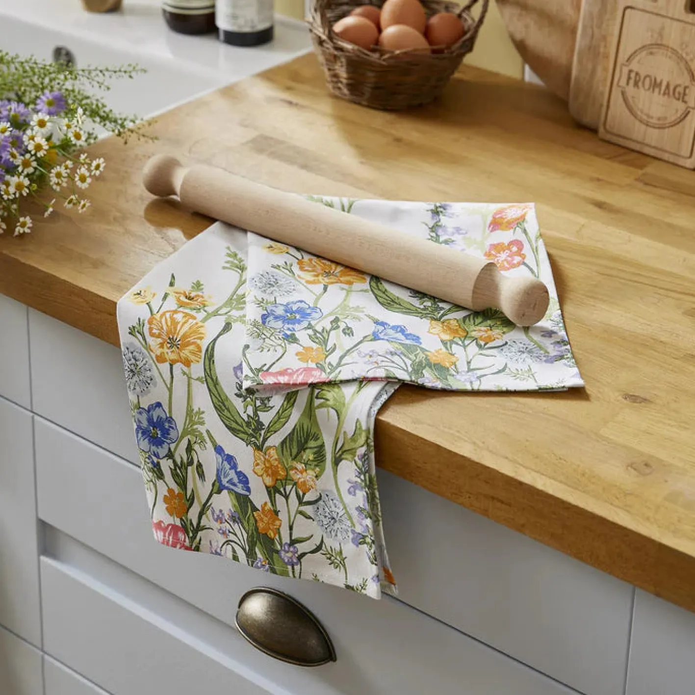 Ulster Weavers Cottage Garden Cotton Tea Towel