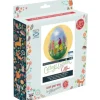 The Crafty Kit Co. Cottage Garden Egg Needle Felting Kit