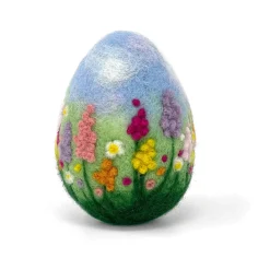 The Crafty Kit Co. Cottage Garden Egg Needle Felting Kit