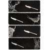 Selbrae Country Animals Mini Cheese Board and Knife Set of 4