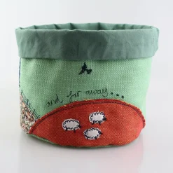 Poppy Treffry Country Life Embroidered Art Pot
