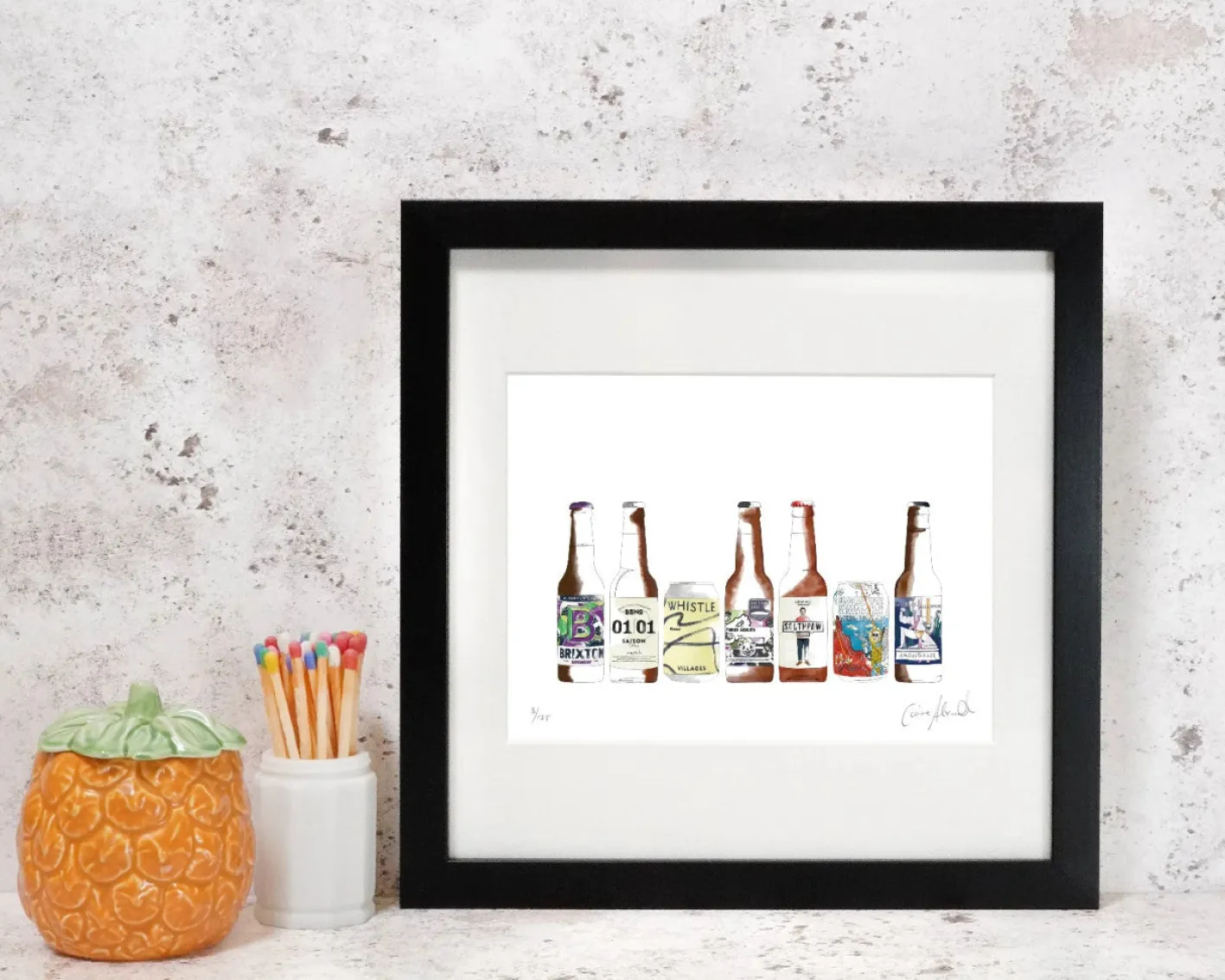 Corinne Alexander Craft Beer Print by
