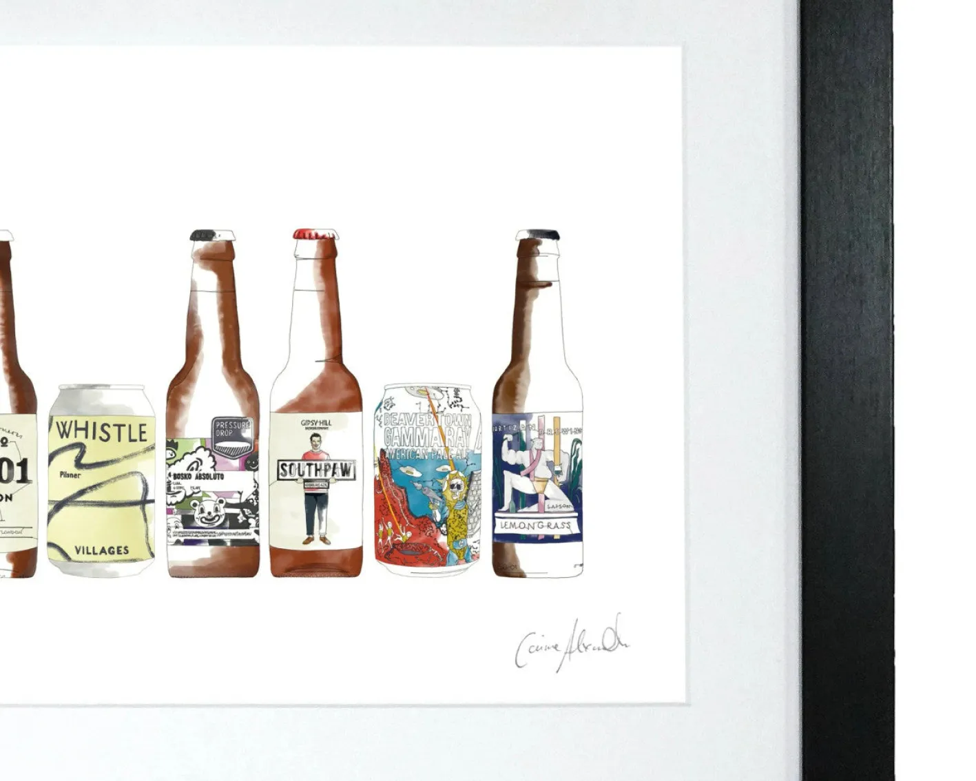Corinne Alexander Craft Beer Print by