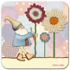 Emma Ball Crochet Gnomes Coaster